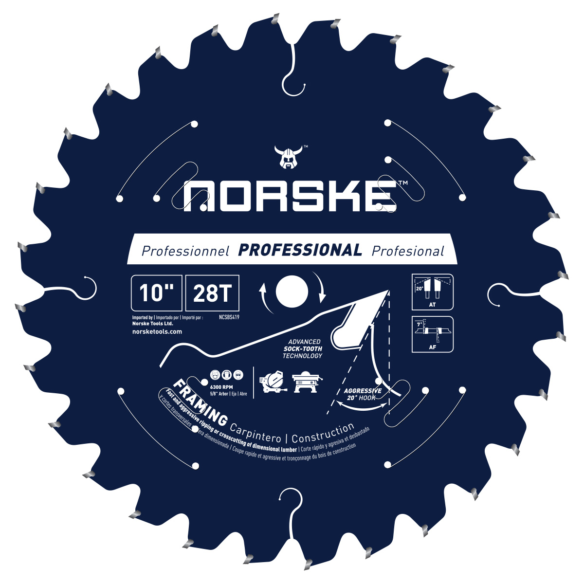  Norske Tools NOTP278 1 1/4 inch Flush Cut Japanese