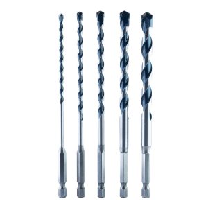 5 PC CARBIDE HAMMER DRILL BIT SET