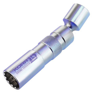 14 MM MAGNETIC THIN WALL 12-POINT SWIVEL SPARK PLUG SOCKET