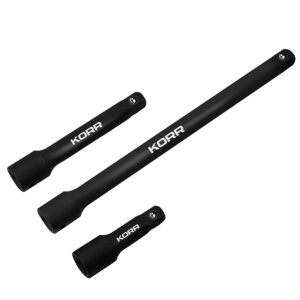 3 PC 1/2” DRIVE IMPACT EXTENSION BAR SET