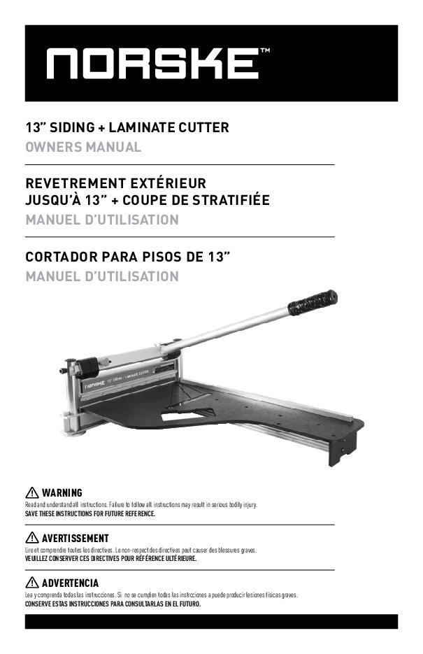 Siding & Laminate Flooring Cutter
